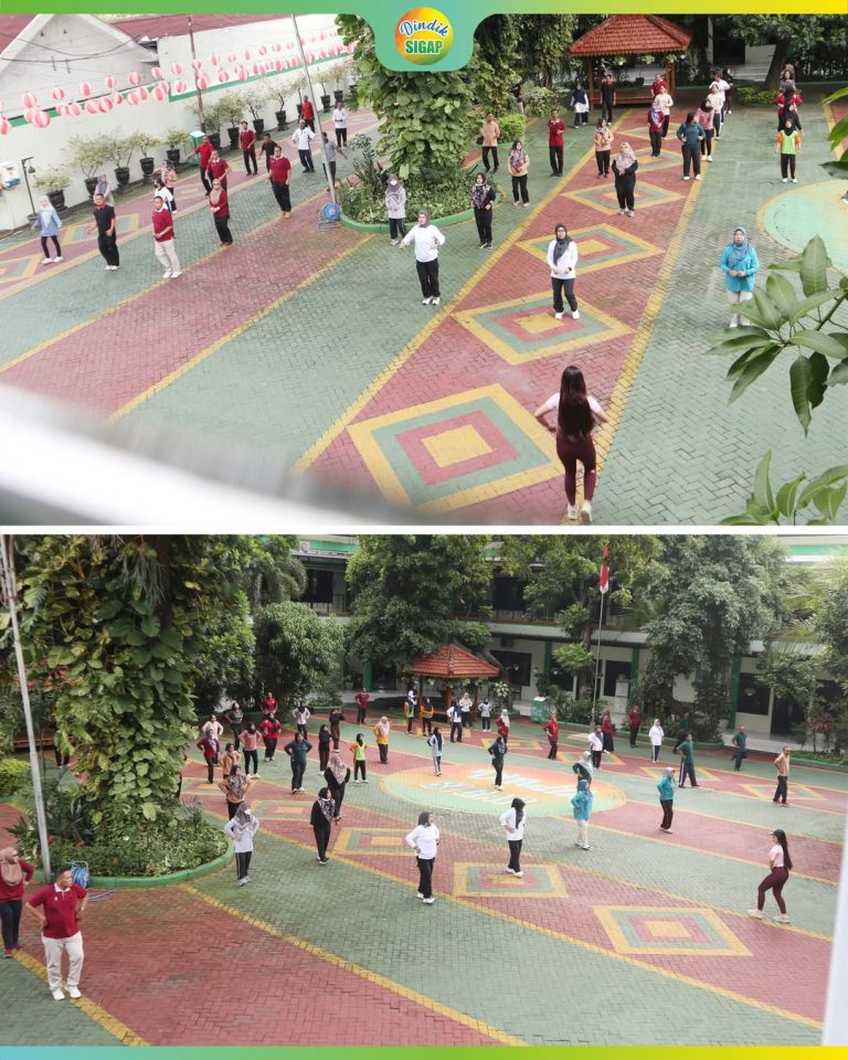 JAGA KESEHATAN, DINDIK KOTA MADIUN GELAR SENAM PAGI BERSAMAMADIUN – Dinas Pendidikan Kota Madiun (1)