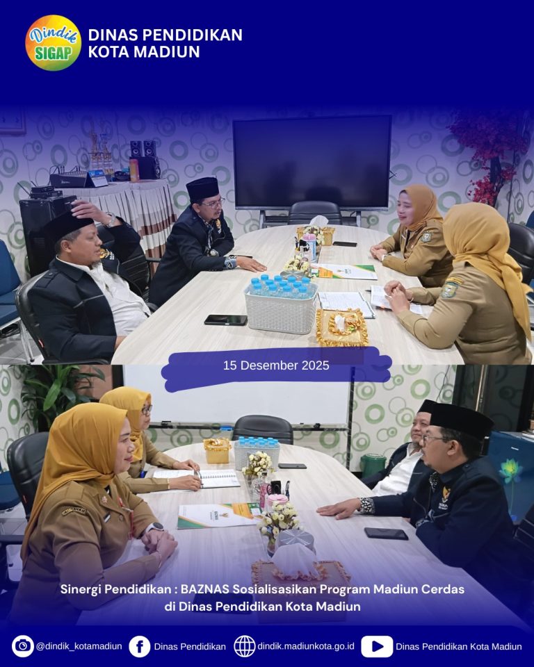 BAZNAS Kota Madiun Sosialisasikan Program Madiun Cerdas di Dinas Pendidikan Kota MadiunDinas Pen